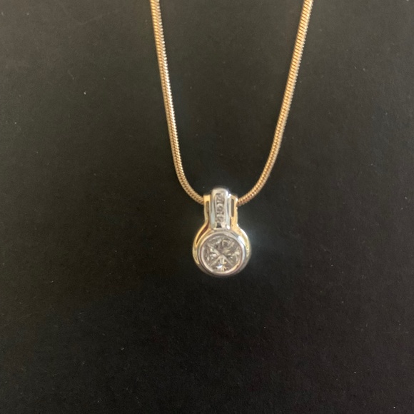 14K Diamond .60ct Pendant with 14k chain